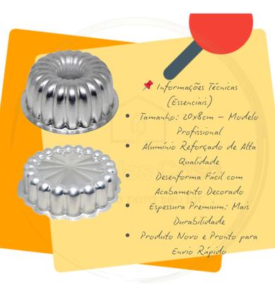 Imagem de Kit 2x Formas De Bolo Decoradas Suíça 2(20x8cm)+ Charlote G