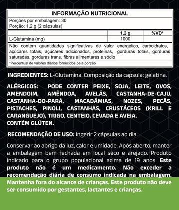 Imagem de Kit 2x L-Glutamina 600mg 60 Cápsulas Tuttiflora