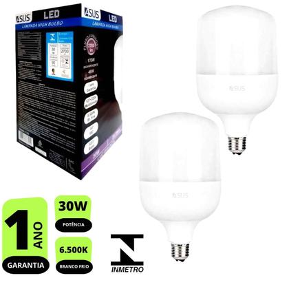 Imagem de Kit 2x Lâmpadas Led Bulbo 30w Branca Fria 6.500k E27 Bivolt