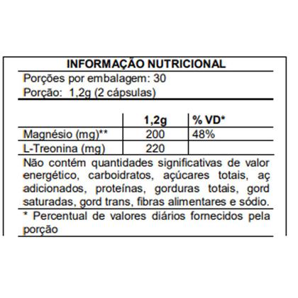 Imagem de Kit 2x Magnésio L Treonato Puro Concentrado 120 Cápsulas 600mg Flora Nativa do Brasil