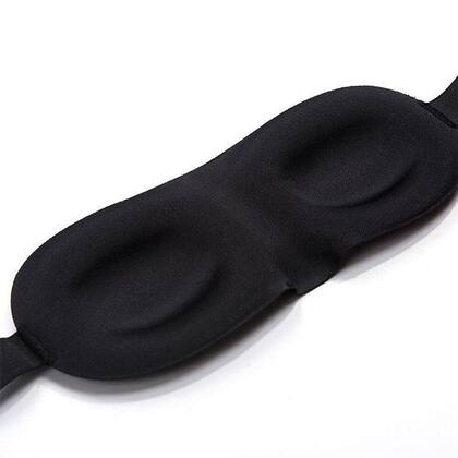 Imagem de Kit 2x Máscara Tapa Olhos Para Dormir 3D Unissex Blackout Confortável Viajar Relaxar Repouso
