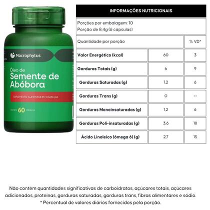 Imagem de KIT 2X Óleo de Semente de Abóbora 60 cápsulas - Macrophytus