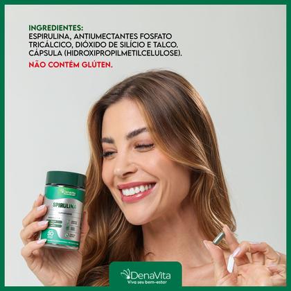 Imagem de Kit 2x Pote Spirulina Pura Premium, Rico em Proteínas, Vitaminas e Selênio, Vegana, Denavita