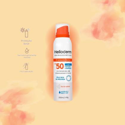 Imagem de Kit 2x Protetor Suncare em Aerossol Fps50 200ml - Helioderm