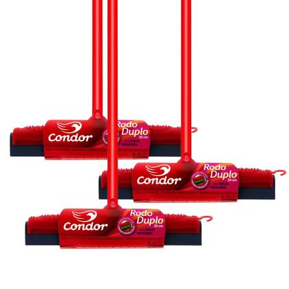 Imagem de Kit 2x Rodos Duplo Condor 1126 30cm Com Cabo