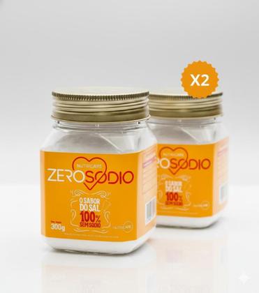 Imagem de Kit 2x Salgante Sem Sódio Zero Sódio 300g Substituto do Sal 100% Sem Sal