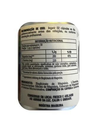 Imagem de Kit 2x Suplemento Alimentar Magnésio Treonato 600mg 60 cápsulas Flora Nativa