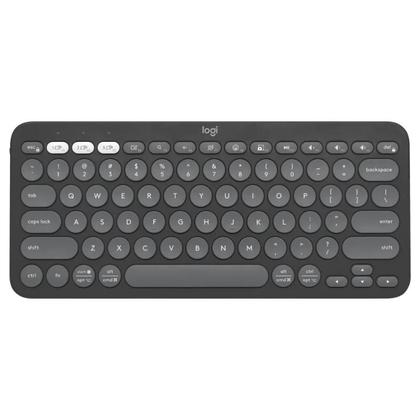 Imagem de Kit 2x Teclado Bluetooth LOGITECH K380S Pebble Key 2 Grafite