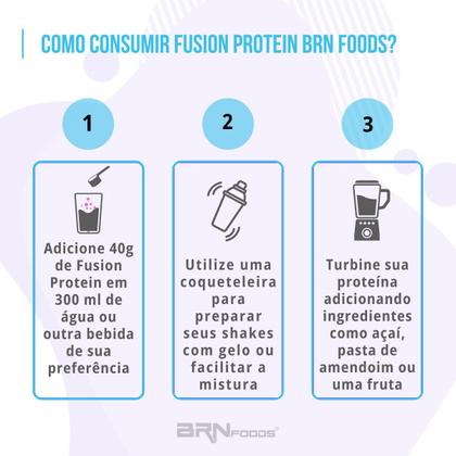 Imagem de KIT 2x Whey Fusion 900g + Coqueteleira - BRN Foods