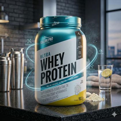 Imagem de Kit 2x Whey Isolado Concentrado Leite 907g - Shark Pro