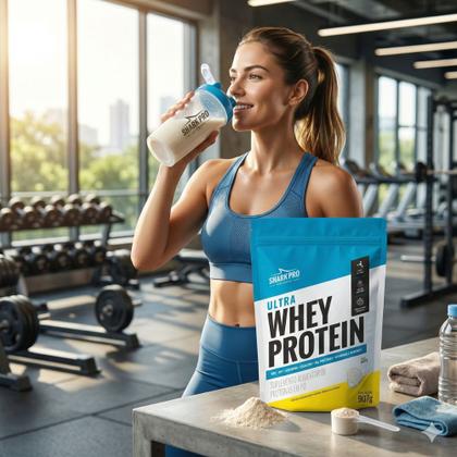 Imagem de Kit 2x Whey Isolado Concentrado Leite 907g - Shark Pro