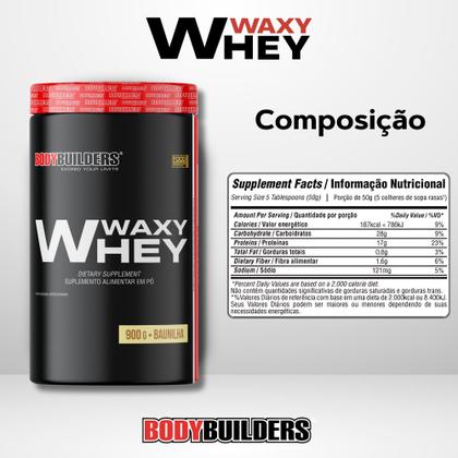 Imagem de Kit 2x Whey Protein Waxy Whey Pote 900g + 2x BCAA 100g Tangerina + 2x Power Creatina 100g + Coqueteleira 600ml- Bodybuilders
