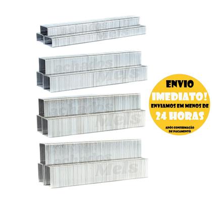 Imagem de Kit 3.000 Grampos de Grampeador Tapeceiro 6mm 8mm 10mm 12mm 14mm Profissional Fertak