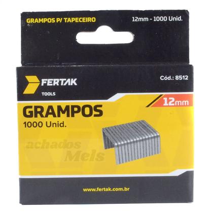 Imagem de Kit 3.000 Grampos de Grampeador Tapeceiro 6mm 8mm 10mm 12mm 14mm Profissional Fertak