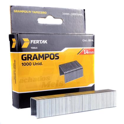 Imagem de Kit 3.000 Grampos de Grampeador Tapeceiro 6mm 8mm 10mm 12mm 14mm Profissional Fertak