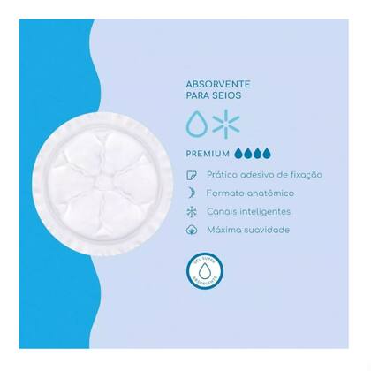 Imagem de Kit 3 Absorvente Para Seios Amamente Semina 30 Unidades CADA