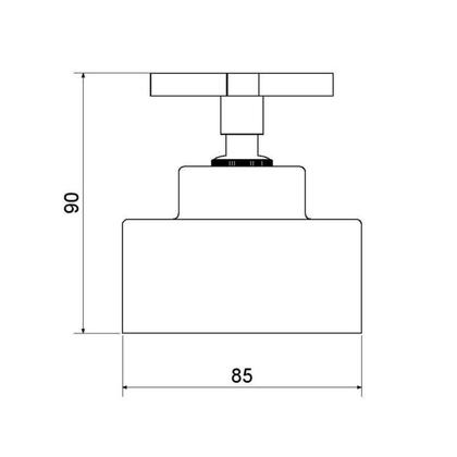 Imagem de Kit 3 Acabamentos para Registro C 34 1.1/2" 1.1/4" Meber Metais Cromado