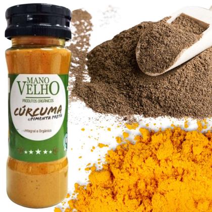 Imagem de KIT 3 Açafrão em Pó Integral com Pimenta Preta 60g Orgânico Mano Velho