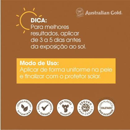 Imagem de Kit 3 Acelerador de Bronzeado Spray Instant Bronze Dark Tanning 237g Australian Gold