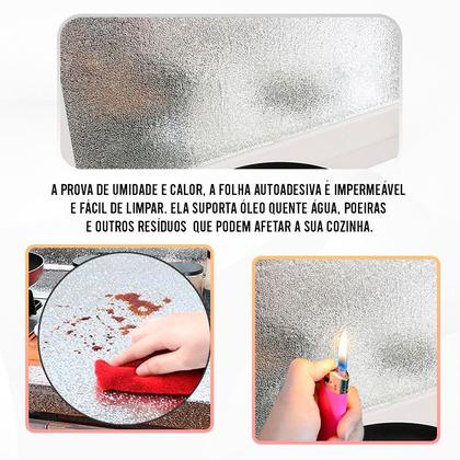 Imagem de Kit 3 Adesivos Aluminio Decorativo P/ Parede Gaveta 40cmx5m