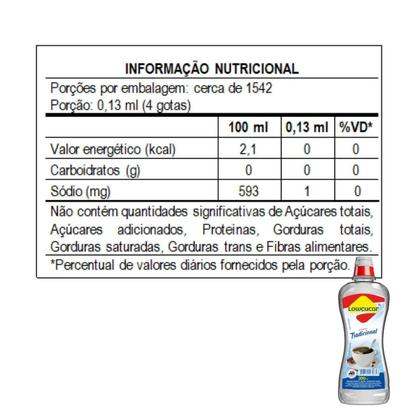 Imagem de Kit 3 adoçante tradicional liquido sem gluten 100ml lowçucar