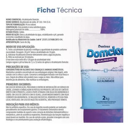 Imagem de Kit 3 Alcalinizante Domclor 2KG - (6KG)