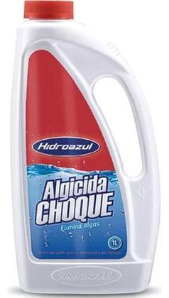 Imagem de Kit 3 Algicida Choque Hidroazul 1 Lt Elimina Algas Piscina