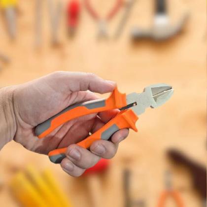 Imagem de Kit 3 Alicate De Corte com 6" Polegadas Para Fios Cabos Arames Uso Profissional Emborrachado