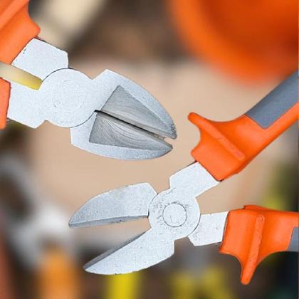 Imagem de Kit 3 Alicate De Corte com 6" Polegadas Para Fios Cabos Arames Uso Profissional Emborrachado