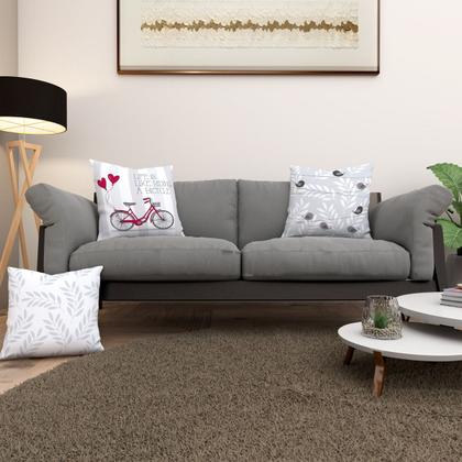 Imagem de Kit 3 Almofadas Cheias para Sala Quarto Sofá Estampas Digitais 40cm x 40cm