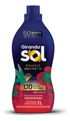 Imagem de Kit 3 Amaciantes Concentrado Girando Sol Paixão Secreta 1l
