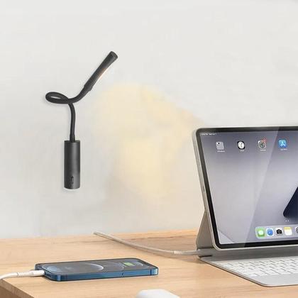 Imagem de Kit 3 Arandela Leitura Quarto Led Interruptor Preto Movel