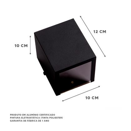 Imagem de Kit 3 Arandelas Efeito 2  Focos Parede Muro Externa Ar1210