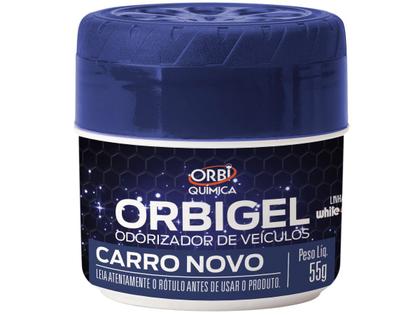 Imagem de Kit 3 Aromatizantes Gel 55G Orbigel Carro Novo Lavanda TuttiFrutti