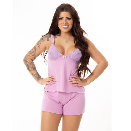 Imagem de Kit 3 Baby Doll Short e Camiseta Amamentação Pijama Gestante Maternidade Pós Parto Grávida Prático