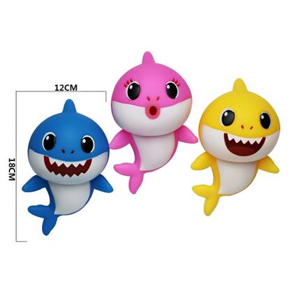 Imagem de Kit 3 Baby Shark Musical Brinquedo Com Led Coleção Infantil