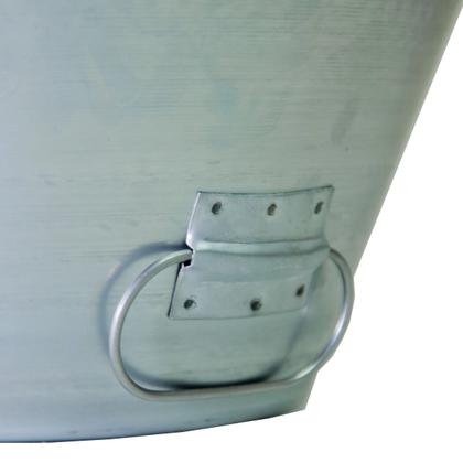 Imagem de Kit 3 Balde Metal Chapa Galvanizada com Pegador 8l - Volpato