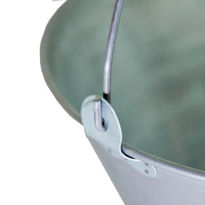 Imagem de Kit 3 Balde Metal Chapa Galvanizada com Pegador 8l - Volpato