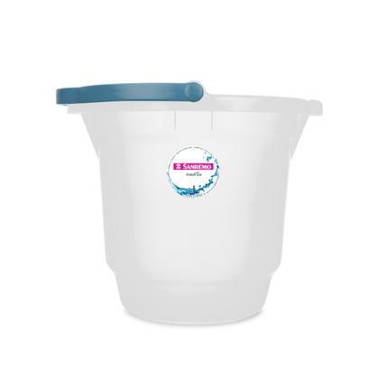 Imagem de Kit 3 Baldes Plásticos Transparente 8,5L, 12L e 15L Hydrus Sanremo