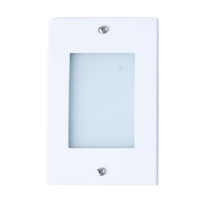 Imagem de Kit 3 Balizador de Embutir Escada Parede Branco 4x2 Alumínio + Lâmpada Led G9 5w Branco Frio 110V