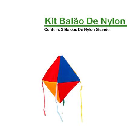 Imagem de Kit 3 Balões Nylon Grandes Lanternas Decorativo festa Junina