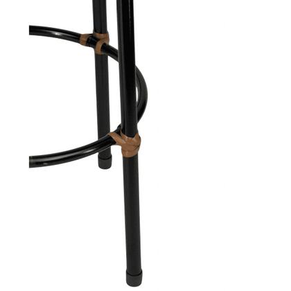 Imagem de KIT 3 Banquetas Alta Desmontaveis Junco Imbuia Cozinha Bancada Balcão Área de Churrasco Moderna Ref