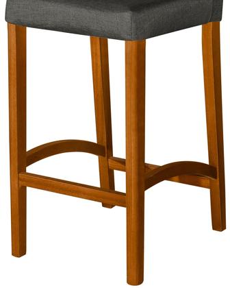 Imagem de Kit 3 Banquetas Altas Dubai para Cozinha e Balcão  Assento Estofado Estrutura em Madeira, Conforto e Elegância para sua Casa