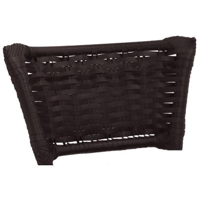 Imagem de Kit 3 Banquetas Altas Preta com Encosto Junco Argila Assento Branco