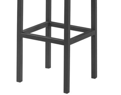 Imagem de Kit 3 Banquetas Bancos Alta Para Bancada De Cozinha - Aço e Madeira