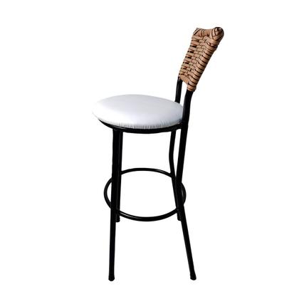 Imagem de Kit 3 Banquetas Bistrô Hawaii Fendi Assento Branco