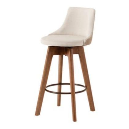 Imagem de Kit 3 Banquetas Gourmet para cozinha ou bancada Copacabana New-Linho bege claro