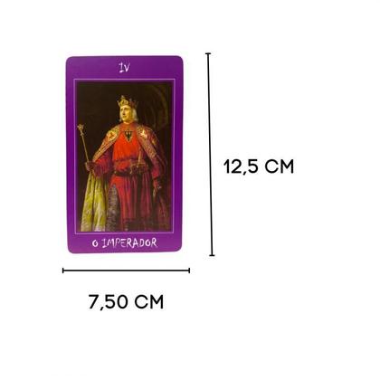 Imagem de Kit 3 Baralhos Tarot Das Bruxas Roxo 22 Cartas Manual