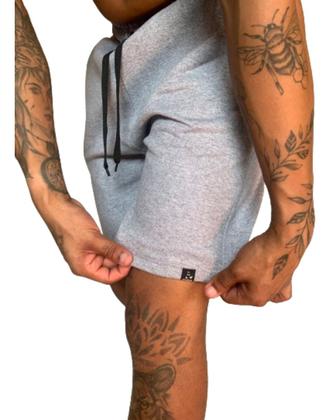 Imagem de Kit 3 Bermuda Short Moletinho Masculino Moletom Liso Casual