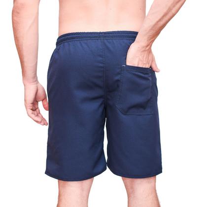 Imagem de Kit 3 Bermudas Calção Tactel Masculino Leve Macio 3 Bolso Elástico Cordão Comprido Listras Academia